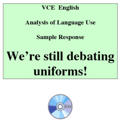 Analysis of Language Use - English Sample Response 7